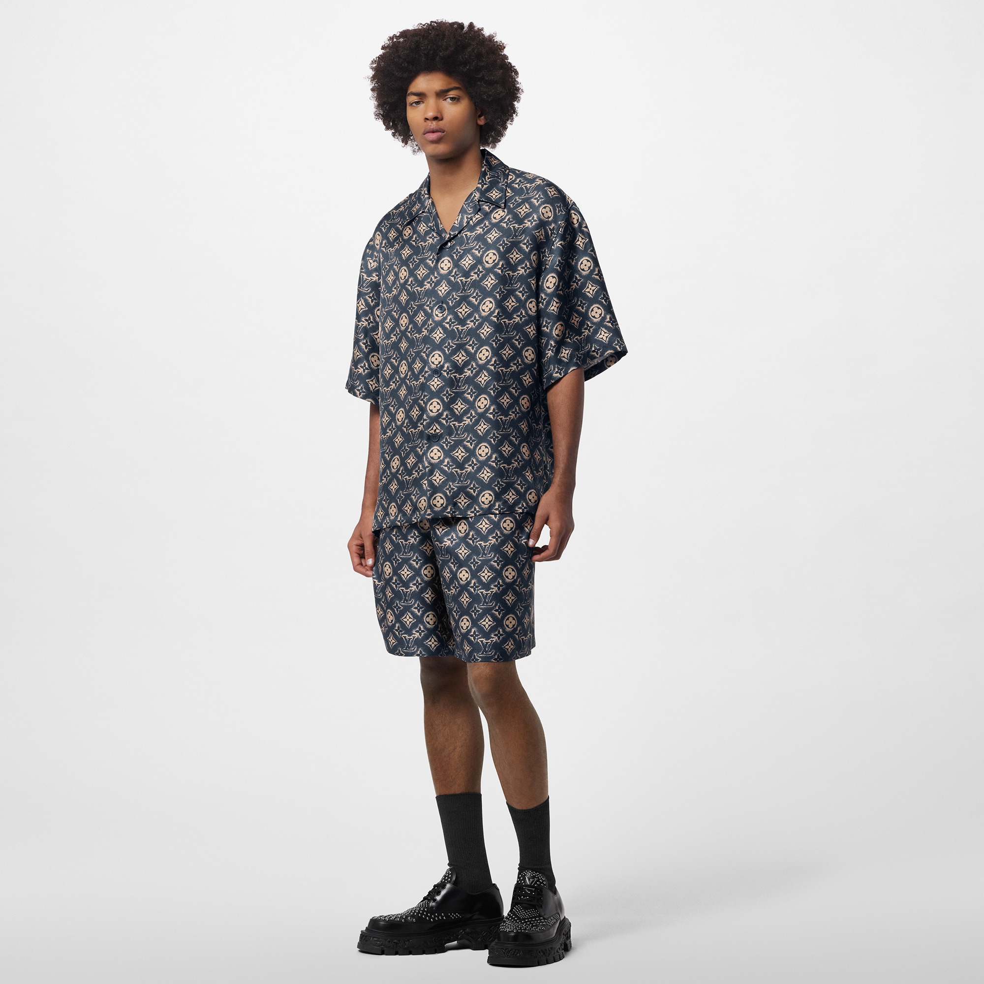 Monogram Silk Short-Sleeved Shirt - Ready to Wear | LOUIS VUITTON